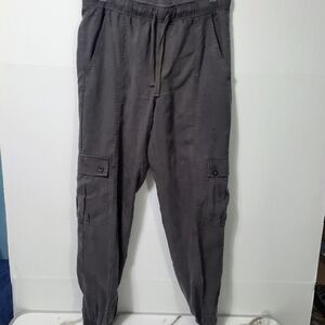 Cloth & Stone Pocket Joggers Women's Sz XSmall Charcoal Gray Elastic Waist